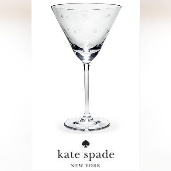kate spade Other - Kate Spade Larabee Dot Set of 2 Martinee Glasses